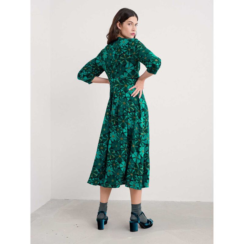 Seasalt Cornwall Etta Dress Handicraft Flowers Onyx image number 2